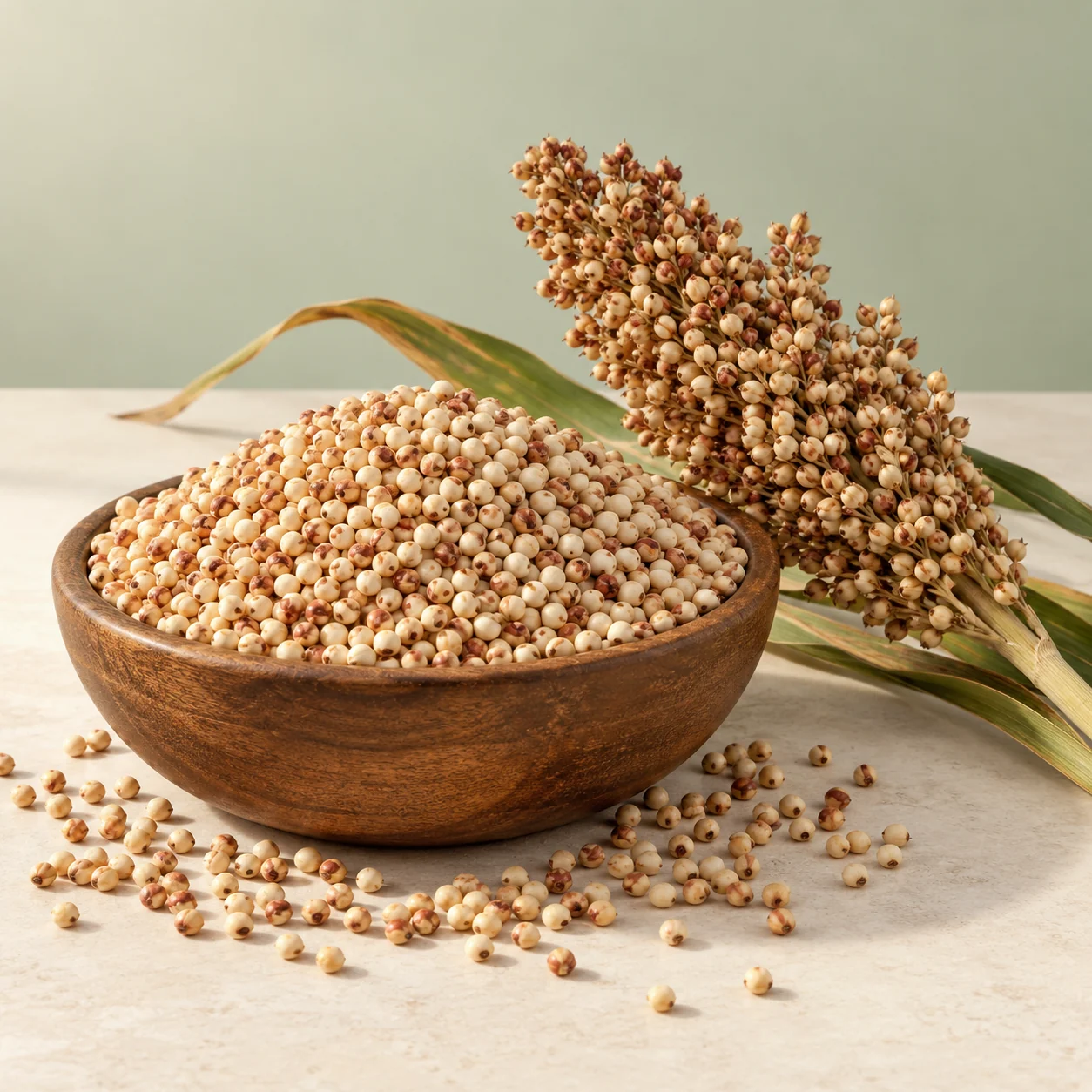 AI-generated illustrative catalogue image of Jowar / Sorghum Grain