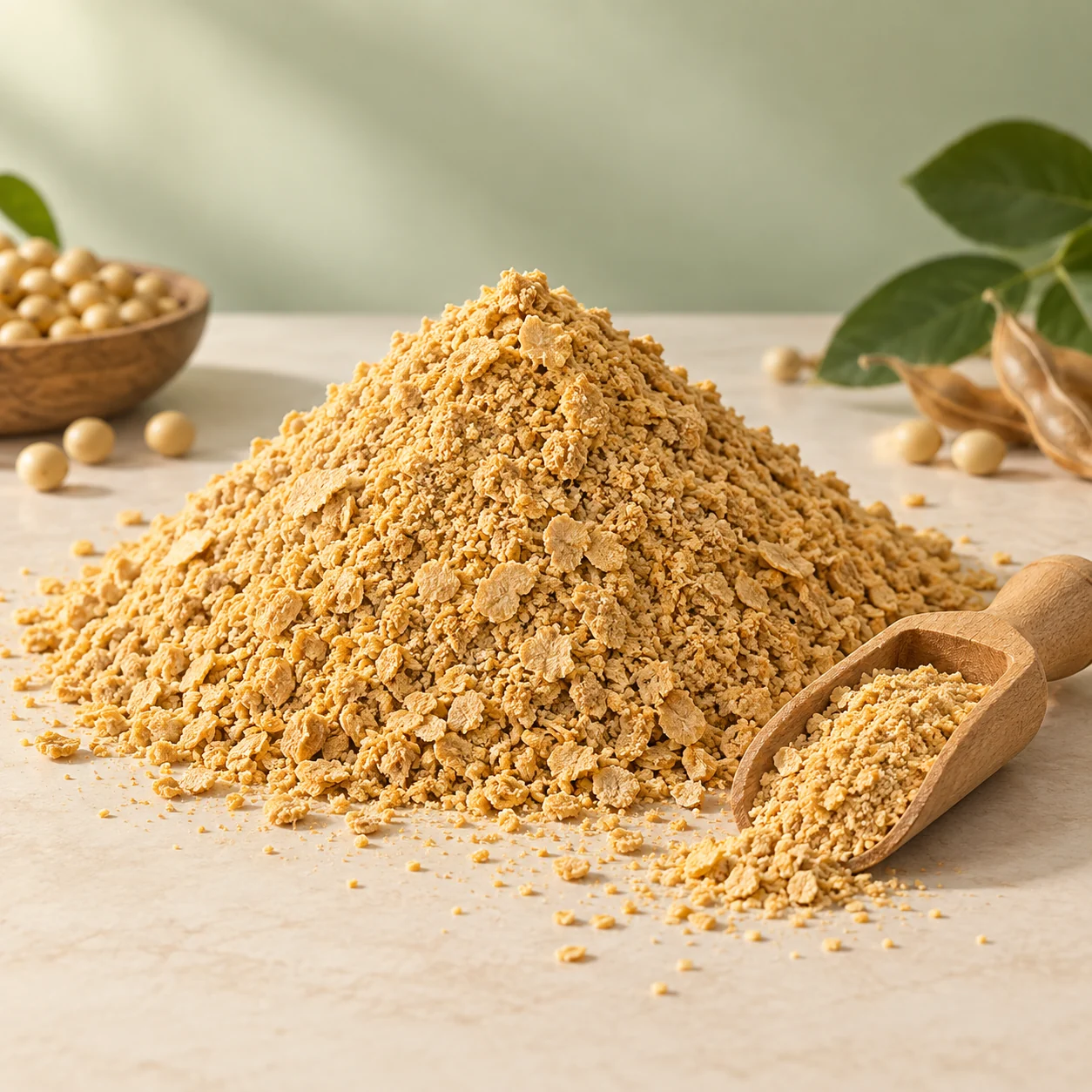 AI-generated illustrative catalogue image of Soybean Meal